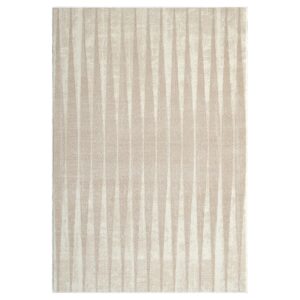 Abani Terra Cream 6' x 9' Area Rug for Living Room, Bedroom - Vertical Lines Pattern - Durable & Easy to Clean