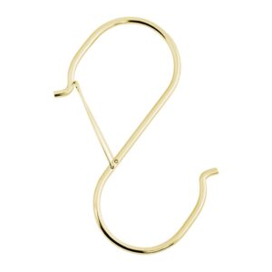 HCTESCO 4.96inch Gold Large S Hooks for Hanging Heavy Duty - Perfect for Plants, Closets, and More! (16)