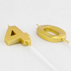 40th Birthday Decorations for Men, Gold 40th Birthday Candles, 40th Birthday Gifts Women Men 40 Year Old Happy 40th Birthday Decorations Cake Topper Number 40 Candle Cake Sparkler 40th Birthday Decor