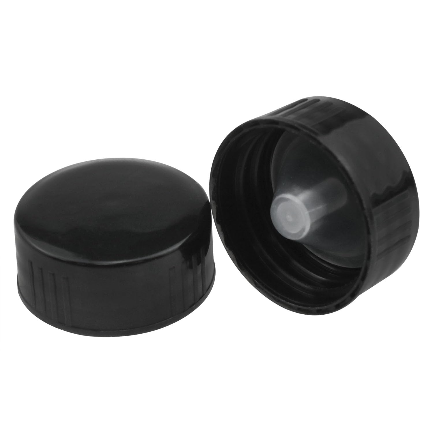 Dsjnf Phenolic Resin Covers for Daily Chemical Food and Cosmetic Bottles 24mm Black Polyester Seal Screw Caps 24PCS