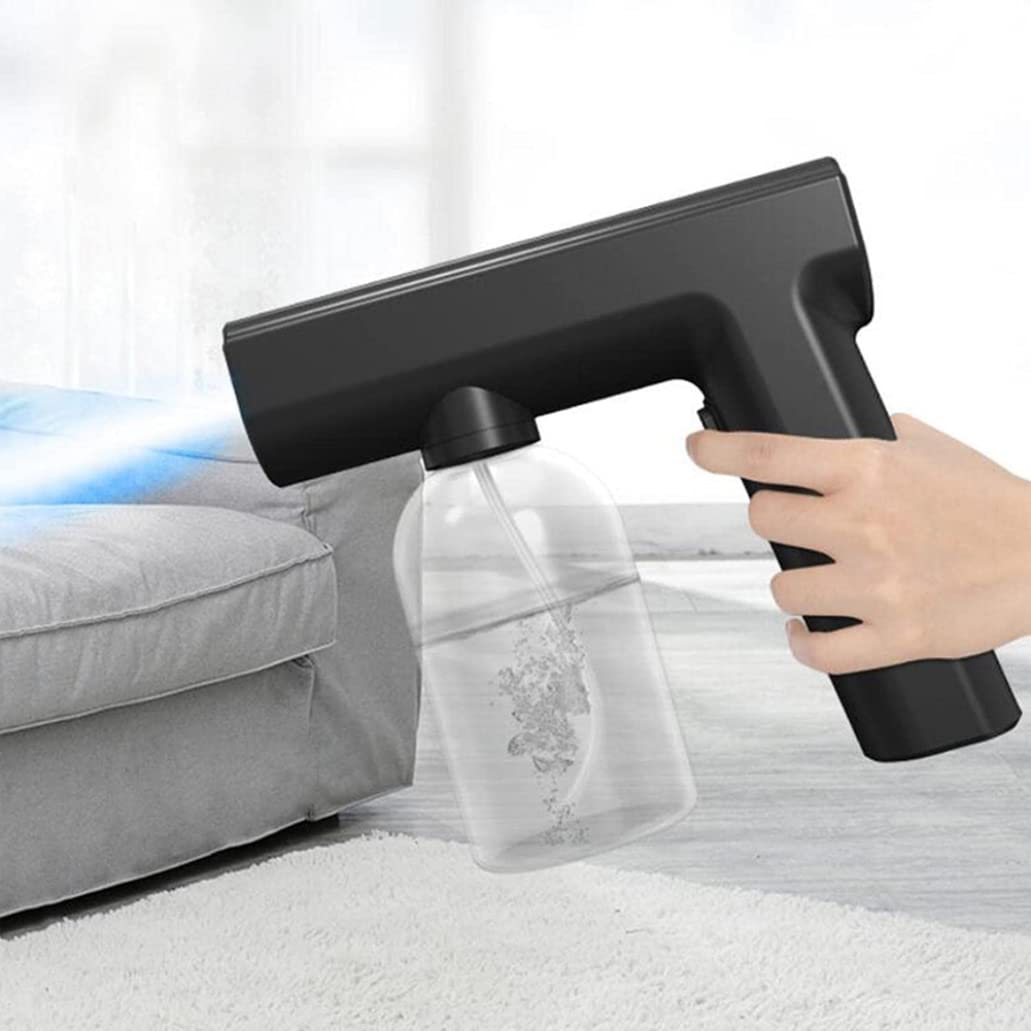 SHITOOMFE Portable Disinfection Fogger Machine Handheld Rechargeable Steam Sprayer for Home, Office, Garden Black Spray Gun