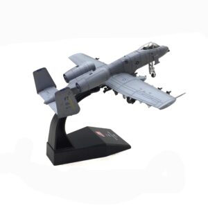 Enatuther 1/100 A-10 Warthog Model A10 Thunderbolt II Jet Plane Attack Plane Fighter Military Model Diecast Plane Model for Collection or Gift