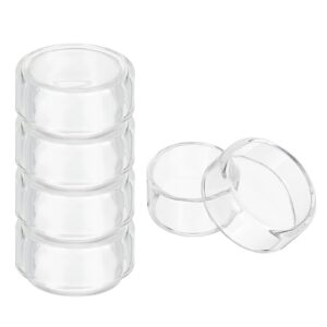 patikil 35mm high borosilicate glass petri dishes with lids, 5 pack petri plates for lab science experiment, clear