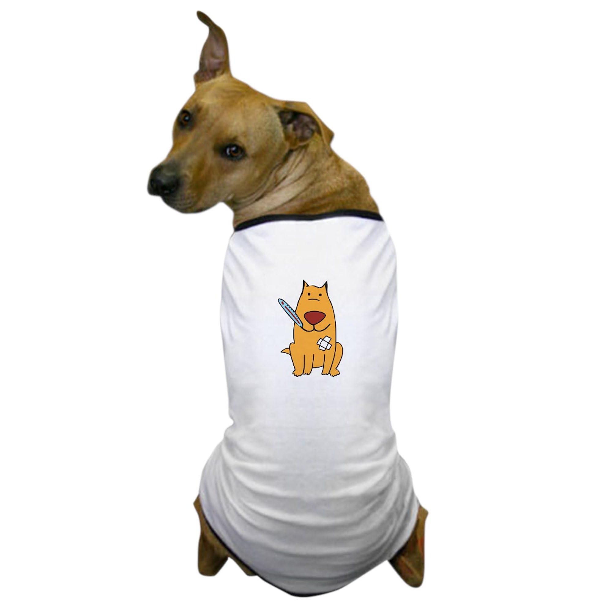 CafePress Sick Dog Dog T Shirt Dog T-Shirt, Pet Clothing, Funny Dog Costume