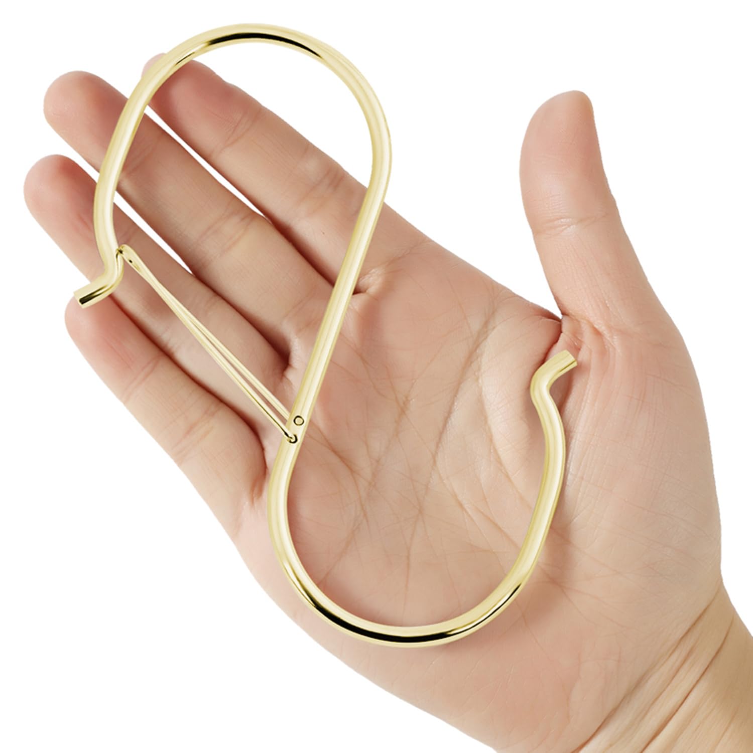 HCTESCO 4.96inch Gold Large S Hooks for Hanging Heavy Duty - Perfect for Plants, Closets, and More! (16)