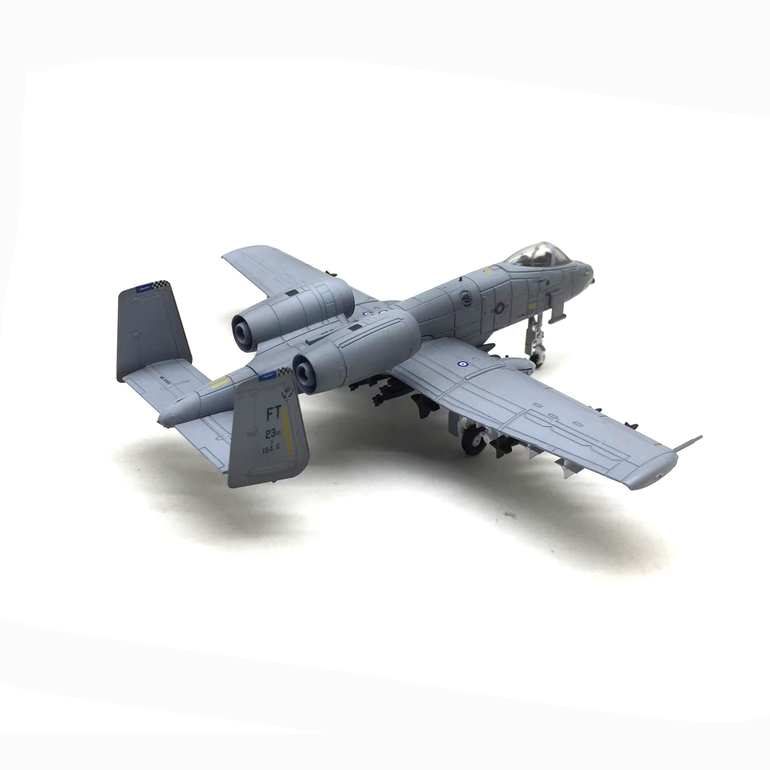 Enatuther 1/100 A-10 Warthog Model A10 Thunderbolt II Jet Plane Attack Plane Fighter Military Model Diecast Plane Model for Collection or Gift