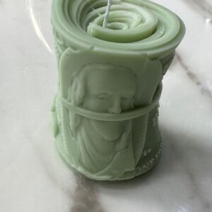 100 Dollar Bill/Money Candle, Natural Soy wax/Beeswax, Decorative Candle, Can be used as a Gift or home décor (No Fragrance)