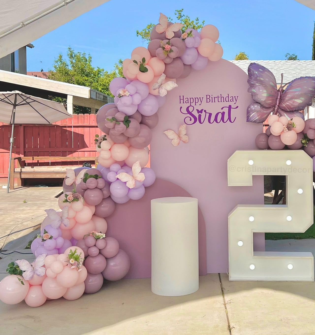 Pink and Purple Balloon Garland Arch Kit 148pcs Pastel Pink Purple Balloons for Bridal Baby Shower Wedding Birthday A Little Butterfly is on the Way Theme Party Decoration