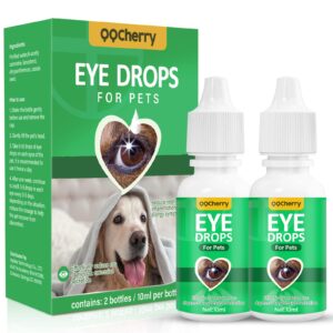 cataract drops for dogs, dog eye drops, improve vision clarity, improve eye vision and cataracts(2 x 10 ml)