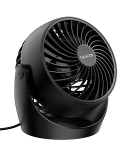 gaiatop air circulator fan, portable desk fan table fan dorm fan, 5-inch small fan 3 speed with 360° adjustable tilt energy-saving quiet fan for home, office, bedside, bedroom, bathroom