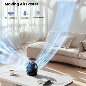 Gaiatop Air Circulator Fan, Portable Desk Fan Table Fan Dorm Fan, 5-Inch Small Fan 3 Speed with 360° Adjustable Tilt Energy-Saving Quiet Fan for Home, Office, Bedside, Bedroom, Bathroom