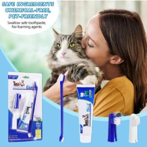 Best Dog Toothbrush & Toothpaste Kit for Pomeranian and Other Companion Dogs Dogs - Natural Ingredients Reduce Plaque, Whiten Teeth, Freshen Breath