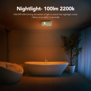 OREiN Bathroom Exhaust Fan with Light, 30W Exhaust Fan with Humidity Sensor, 80/110 CFM 0.8/1.0 Sone Bathroom Vent Fan with Light for Home, 1500lm LED Light 3000K/4000K/5000K Selectable & Nightlight