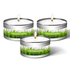 gadojuewo citronella candles outdoor indoor large, 3 pack 3.1 oz soy wax jar candles up to 49 hours, citronella candles sets for garden, backyard,patio,yard,balcony,camping,indoor outdoor