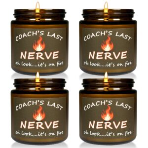 coach gifts thank you gifts for coach best coach gifts for men women coach's last nerve candle gifts for baseball coach softball basketball soccer volleyball tennis rugby swim perfect coach present