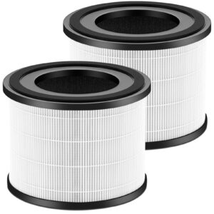 ap-s0610l air filter replacement compatible with mooka ap-s0610l replacement filter, 3-in-1 ap-s0610l filter and high-efficiency activated carbon filter, 2 pack