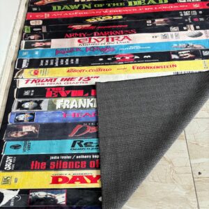 Generic Nostalgic Retro Style Rug, Runner Rug, VHS Case Themed, Horror Rug, Home Theater TV Room,Long Rug,Entry Rug,Hallway Runner Rug D1242.1 80x200Cm//31x78 inch