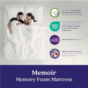 Signature Sleep Memoir 12 Inch Memory Foam Mattress-in-a-Box, Medium, Certipur-US and Oeko-TEX, Full