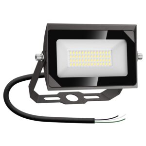 dephen 30w led flood lights outdoor with bracket mount, 3450lumen 5000k led wall pack floodlight, ip65 waterproof led security lighting for yard patio garden 120v (ul-listed)