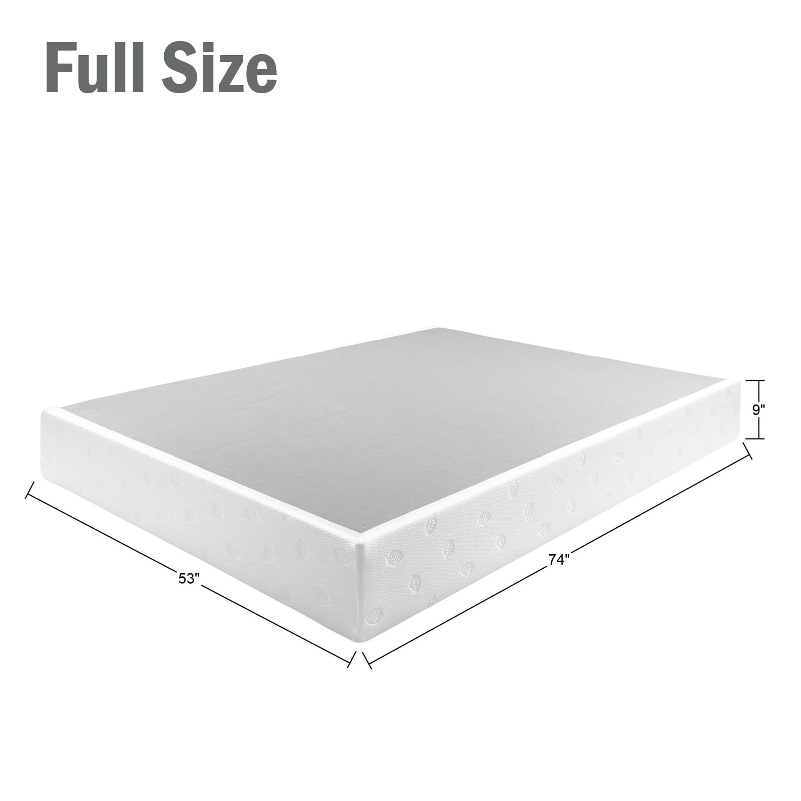 Panana Box Spring High Profile Metal Heavy Duty Easy Assembly Sturdy Box Spring Mattress Foundation, Strong & Sturdy Support No Noise Easy to Clean (9 Inch, Full)