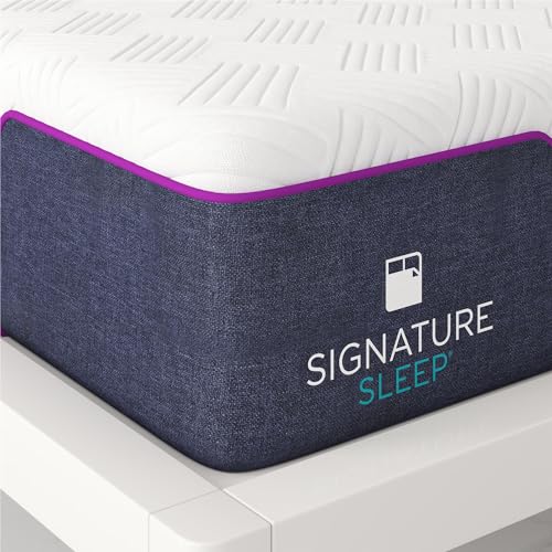 Signature Sleep Memoir 12 Inch Memory Foam Mattress-in-a-Box, Medium, Certipur-US and Oeko-TEX, Full