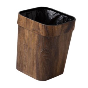 IEUDNS Trash Bin Wastebasket Bin Rustic Square Household Portable Decorative Small Narrow Garbage Can Recycle Bin for Kitchen Decor