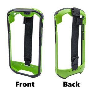 Protective Case Rugged Boot with Hand Strap Compatible with Zebra TC51, TC52, TC56, TC57 Android Barcode Scanners | High Visibility Green