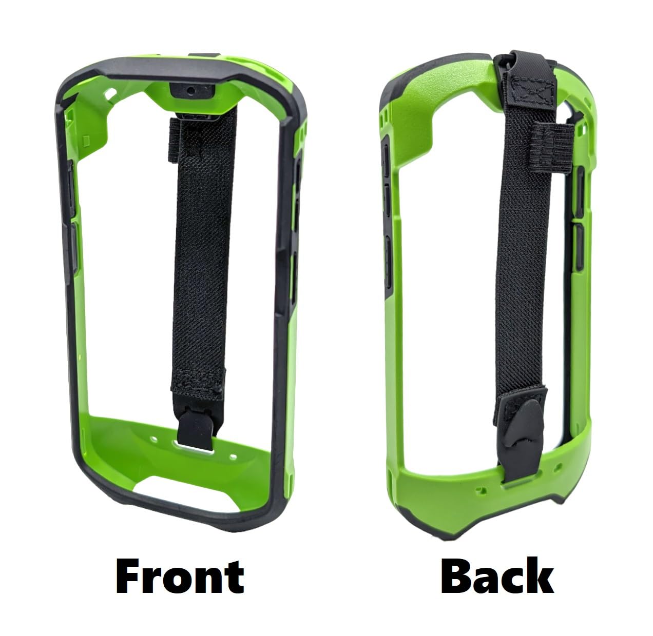 Protective Case Rugged Boot with Hand Strap Compatible with Zebra TC51, TC52, TC56, TC57 Android Barcode Scanners | High Visibility Green