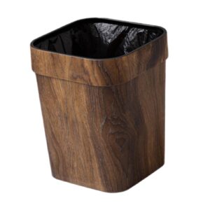 IEUDNS Trash Bin Wastebasket Bin Rustic Square Household Portable Decorative Small Narrow Garbage Can Recycle Bin for Kitchen Decor