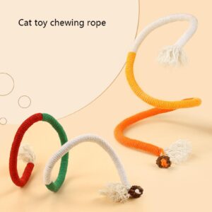 Cat Toys Extended Catnip Toys for Indoor Kitten Cat Chew Molar Scratch Interactive Cat Cotton Rope Cleaning Teeth Cat Dental Stick Cat Treat Kitty Self Play Cat (23.6”) (mixed colors 3pcs,One Size)