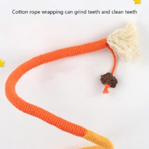 Cat Toys Extended Catnip Toys for Indoor Kitten Cat Chew Molar Scratch Interactive Cat Cotton Rope Cleaning Teeth Cat Dental Stick Cat Treat Kitty Self Play Cat (23.6”) (mixed colors 3pcs,One Size)