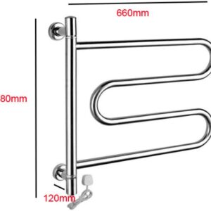 Towel Warmer,Electric Towel Rack Rotatable Wall-Mounted Towel Dryer Suitable for Bathroom Kitchen Hotel Bathroom Accessories,Bath Towel Dryer