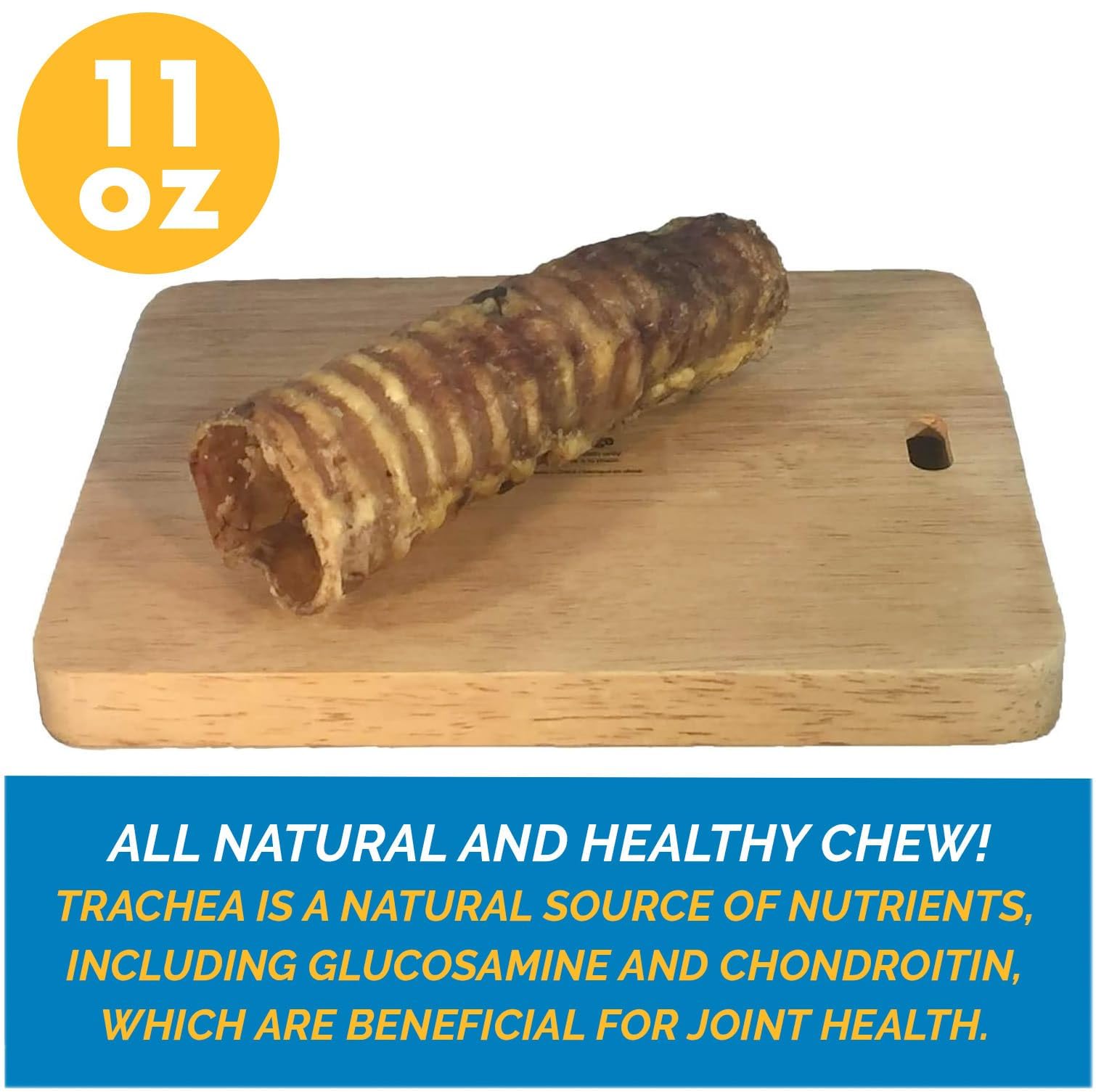 123 Treats Premium Beef Trachea for Dogs – 6 Inch 100% Natural Beef Dog Chews, Rich in Glucosamine and Chondroitin for Joint & Hip Mobility (10 Count)