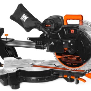 WEN 15-Amp 12-Inch Dual-Bevel Sliding Compound Miter Saw with Laser (MM1213)