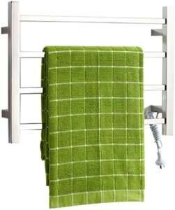 musumi towel warmer, heated towel warmer,stainless steel electric heated warmer radiator wall mount towel rail for bathroom kitchen,bath towel dryer, hardwi