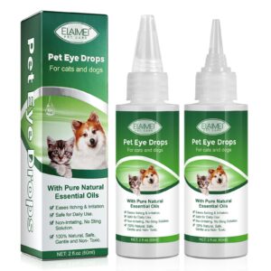 eye drops for dogs and cats, gentle formula dog eye drops, flush & soothe eye irritations supports eyes infection relief eye cleaner, - pet eye gentle care supplement cats drops for eyes - 4.04 fl oz