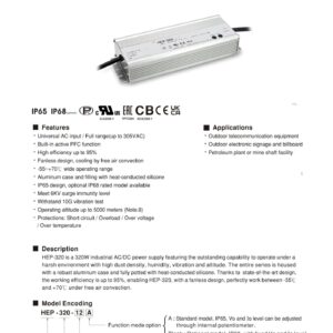 Bolisila Switching Power Supply HEP-320 HEP-320-12A HEP-320-24A HEP-320-36A HEP 320 320W (Size : HEP-320-12A, Color : 320W)