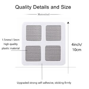 BOYYOEE Disposable Drain Hair Catcher Shower Drain Cover Hair Catcher,Shower Drain Mesh Stickers for Human and Pet Hair for Bathroom Laundry Bathtub Kitchen Sink(4"" X 4""，30 PCS Pack), Gray