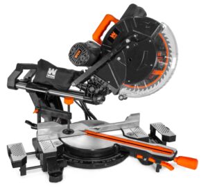 wen 15-amp 12-inch dual-bevel sliding compound miter saw with laser (mm1213)