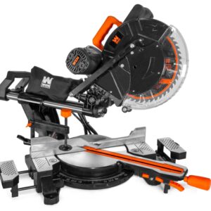 WEN 15-Amp 12-Inch Dual-Bevel Sliding Compound Miter Saw with Laser (MM1213)