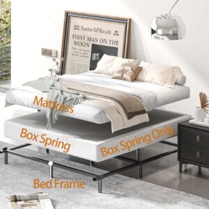 JWIFSEF Queen-Box-Spring 7 inch,Box Spring for Queen Bed,Easy Assembly Box Spring Queen, Metal Sturdy Heavy Duty,with Fabric Cover,Mattress Foundation,No Squeaky,3500lbs Max Weight Capacity