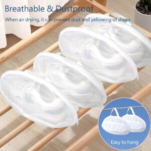 Shoes Washing Bag for Washing Machine, Child Shoes Washer Cage with Mesh Bags, Shoe Cleaning Laundry Mesh Protector Bag for Children's Shoe (Size 6.5 for child)