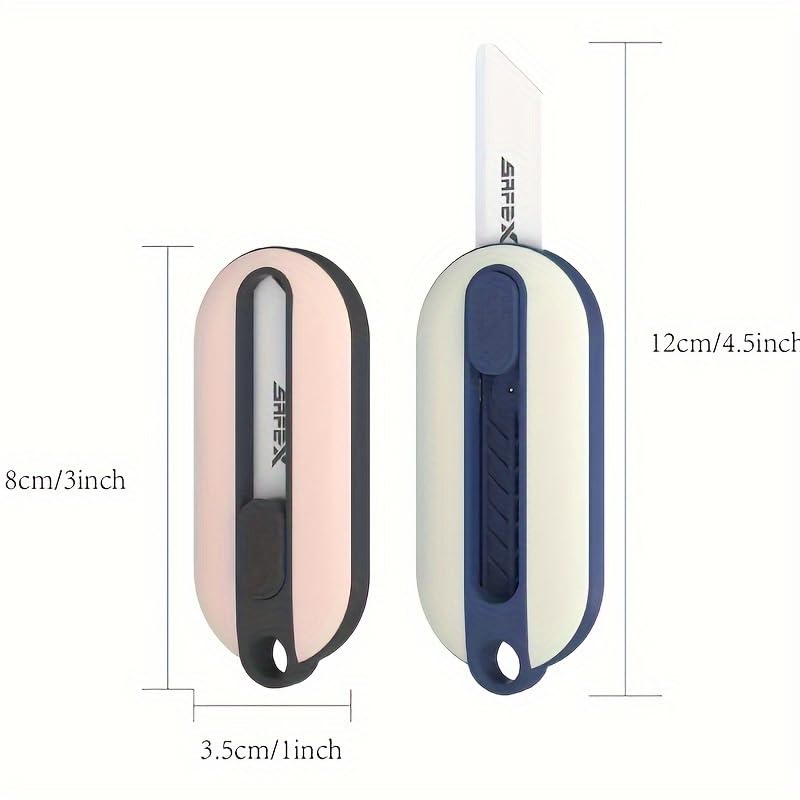 Box Cutter Retractable, Box Opener, Ceramic Box Cutter, Mini Box Cutter, Safety Box Cutter, Cute Box Cutter, Small Box Cutter For Women (Ceramic-Pink)