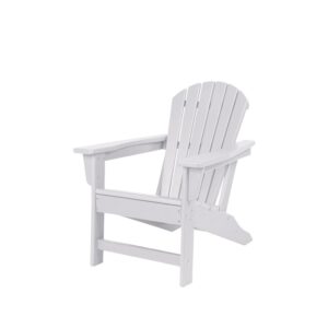 newtechwood child adirondack patio chair weather resistant, easy installation, widely used in outdoor, fire pit, deck, lawn, outside, garden chairs (ivory)