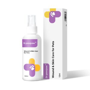 hot spot treatment for dogs & cats - allergy itch relief and wound care spray - dog skin irritation & infection treatment - gentle formula and lick safe for all animals - 4 fl oz