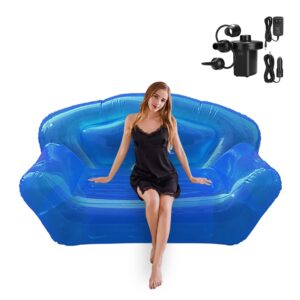 starbrilliant inflatable transparent double sofa chair portable camping courtyard sofa inflatable terrace furniture