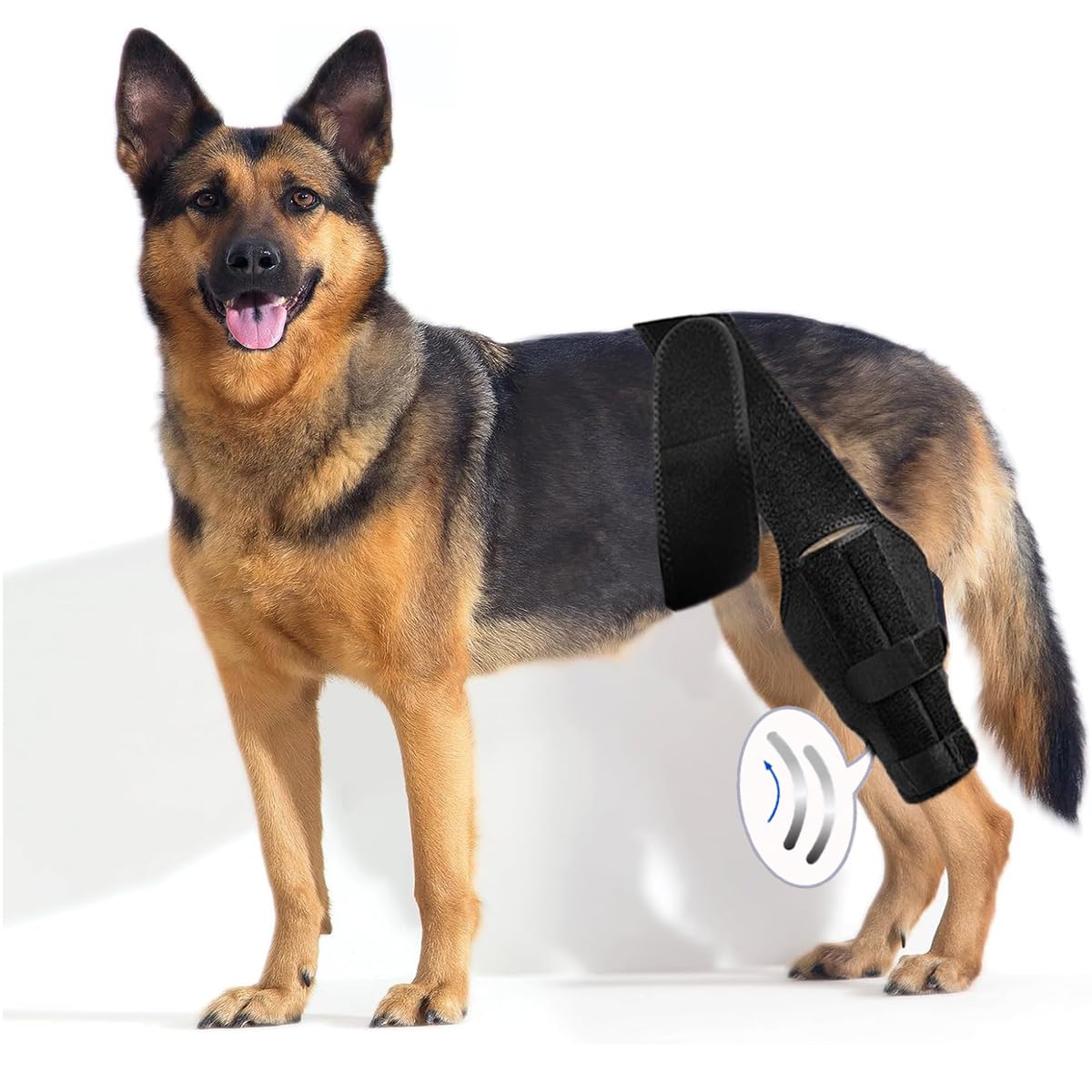 Dlevakve S Dog Knee Brace for Torn Acl Hind Leg for Support with Cruciate Ligament Injury, Better Recovery with Dog Leg Braces for Back Leg,Adjustable Dog Acl Brace Hind Leg Braces for Back Leg