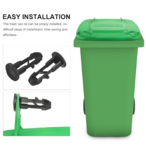 Milisten Outdoor Garbage Can Replacement Lid: Sanitation Waste Bin Cover Waste Container Trash Can Lid Recycle Can Lids Trash Can Supply Parts Round Trash Can Swivel Cover