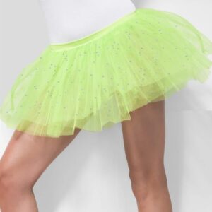 RIBBOOO Light Green Glitter Tulle Rolls 6 Inch by 10 Yards Sequin Tulle Fabric Ribbon for DIY Tutu Skirt Sewing Bow Decorations Craft Supplies Birthday Wedding Baby Shower Party Decoration