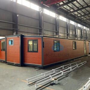 Generic Portable Prefabricated 40 FT Tiny Expandable Container House Standard with ensuite,2 Bedroom Granny Flat- Equipped with 3 Rooms, a Living Room, a Toilet and a Bathroom., Customizable